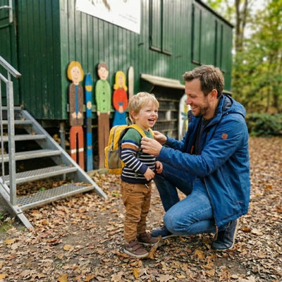 Abholzeit am Bauwagen